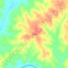 Mappa topografica Harrisburg, altitudine, rilievo