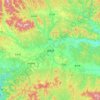 Mappa topografica 洛南县, altitudine, rilievo