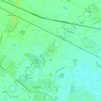 Mappa topografica Bosco, altitudine, rilievo