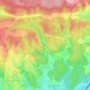 Mappa topografica Font Aubarne, altitudine, rilievo