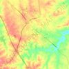 Mappa topografica Perryville, altitudine, rilievo