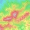 Mappa topografica Pico do Imbiri, altitudine, rilievo