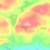 Mappa topografica Misquah Hills, highest Peak, altitudine, rilievo