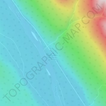 Mappa topografica Rocky Mountains, altitudine, rilievo