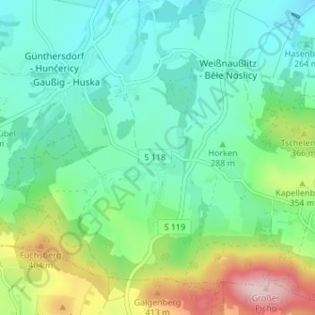 Mappa topografica Diehmen, altitudine, rilievo