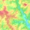 Mappa topografica Brard, altitudine, rilievo