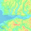 Mappa topografica Aberdeen, altitudine, rilievo