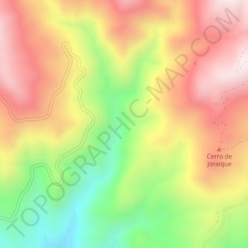 Mappa topografica Sopalmo, altitudine, rilievo