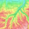 Mappa topografica Coulsdon, altitudine, rilievo