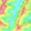 Mappa topografica Țentea, altitudine, rilievo