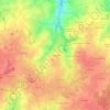 Mappa topografica Plougastel, altitudine, rilievo