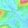 Mappa topografica La Pommerey, altitudine, rilievo