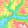 Mappa topografica Puech du Cayla, altitudine, rilievo