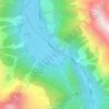 Mappa topografica Huben, altitudine, rilievo