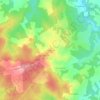 Mappa topografica Chez Durand, altitudine, rilievo