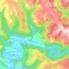 Mappa topografica Monsarrat, altitudine, rilievo
