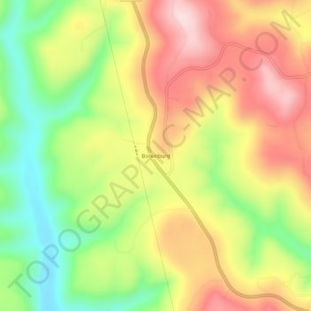 Mappa topografica Botkinburg, altitudine, rilievo