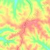Mappa topografica Elkins, altitudine, rilievo