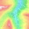 Mappa topografica Le Breuil, altitudine, rilievo