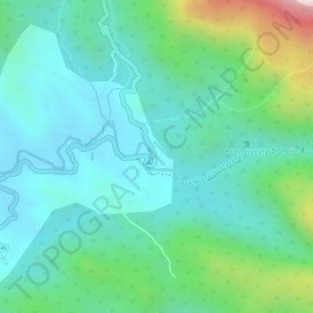 Mappa topografica Kallar, altitudine, rilievo