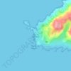 Mappa topografica Capu di Senetosa, altitudine, rilievo