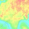 Mappa topografica Eve, altitudine, rilievo