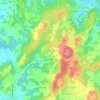Mappa topografica La Churlerie, altitudine, rilievo