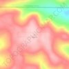 Mappa topografica highest point in Warren County PA, altitudine, rilievo