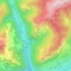 Mappa topografica Le Tandieu, altitudine, rilievo