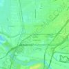 Mappa topografica North Sacramento, altitudine, rilievo