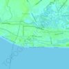 Mappa topografica Bonifacio, altitudine, rilievo