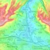 Mappa topografica Snodland, altitudine, rilievo