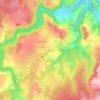 Mappa topografica Le Montaurier, altitudine, rilievo