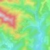 Mappa topografica Le Blaze, altitudine, rilievo