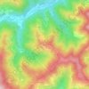 Mappa topografica Cartari, altitudine, rilievo