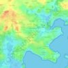 Mappa topografica Tréver, altitudine, rilievo