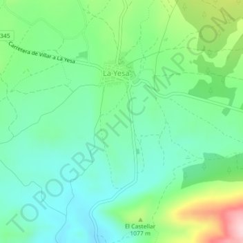 Mappa topografica Las Quinchas, altitudine, rilievo