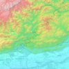 Mappa topografica East Kameng, altitudine, rilievo