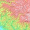 Mappa topografica Uttarkashi, altitudine, rilievo