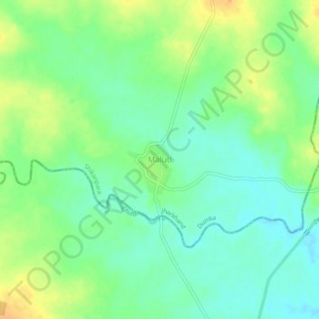 Mappa topografica Maluti, altitudine, rilievo