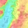 Mappa topografica Rudersberg, altitudine, rilievo