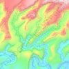 Mappa topografica Bighorn Falls, altitudine, rilievo