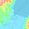 Mappa topografica Pola, altitudine, rilievo