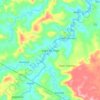 Mappa topografica Lope de Vega, altitudine, rilievo