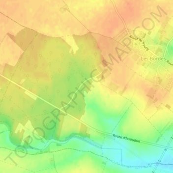 Mappa topografica Bois de Mortange, altitudine, rilievo
