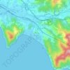 Mappa topografica Riva Trigoso, altitudine, rilievo