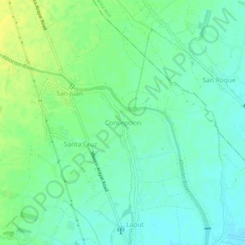 Mappa topografica Concepcion, altitudine, rilievo