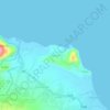 Mappa topografica Putsan, altitudine, rilievo