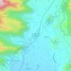 Mappa topografica Las Riberas del Valle Río Lurín, altitudine, rilievo
