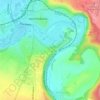 Mappa topografica Serrière, altitudine, rilievo